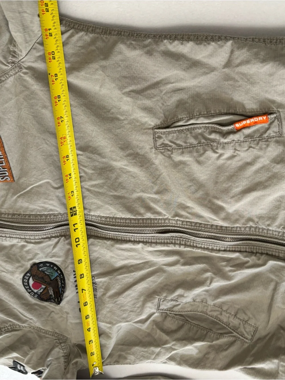 Super dry Rookie Duty Patch Bomber Jacket size L